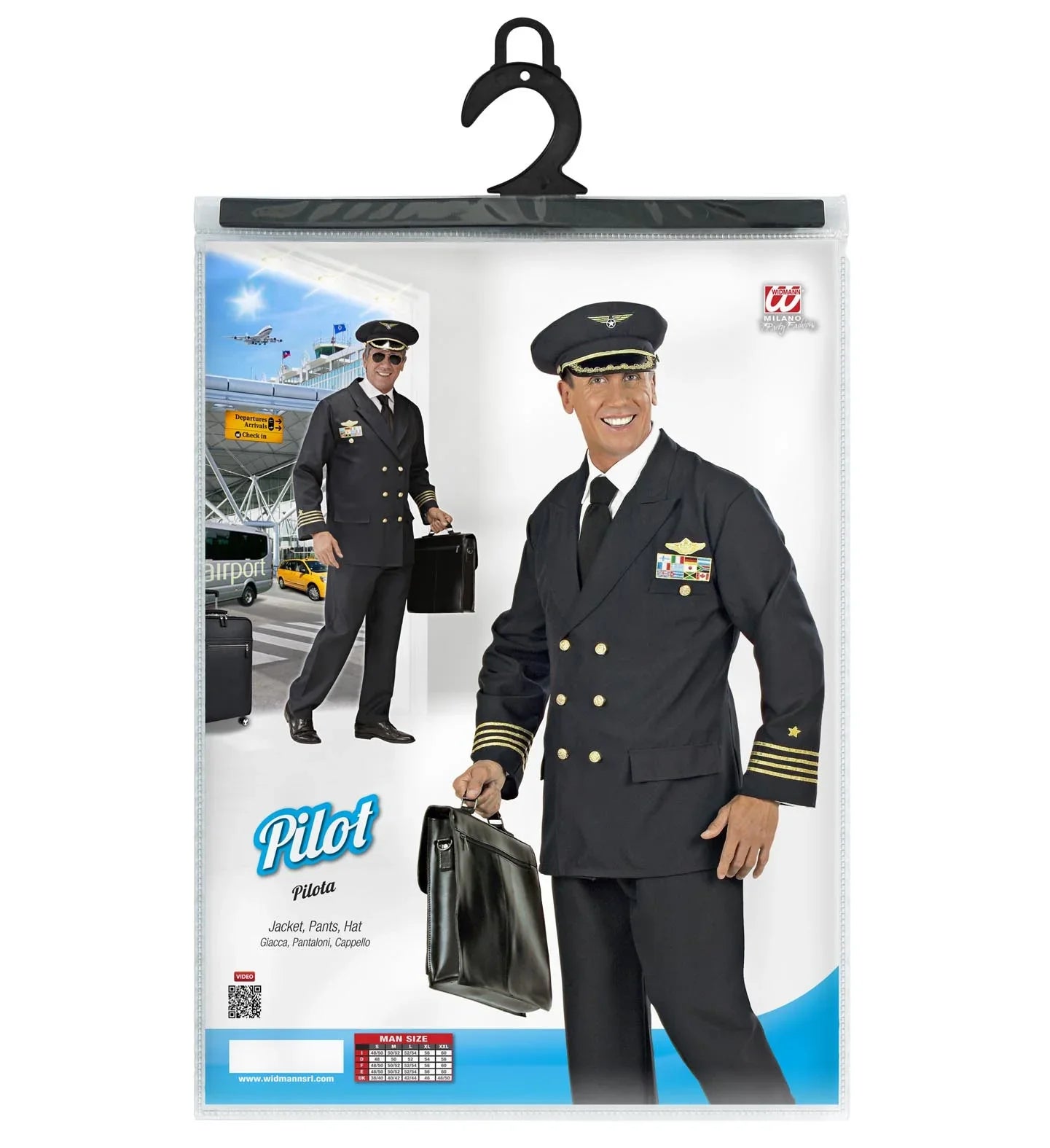 Disfraz de Piloto Adultos Widmann